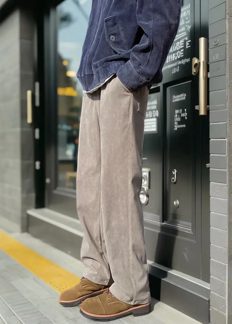 灯芯绒裤子配什么鞋