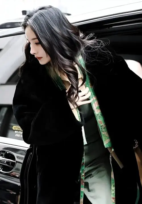 女士黑色皮草外套怎么搭配图片