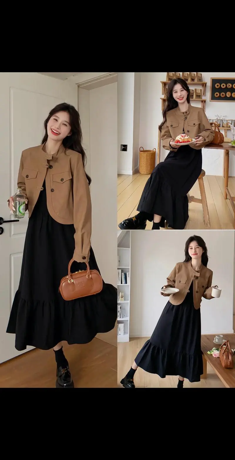 皮衣加裙子怎么搭配鞋子