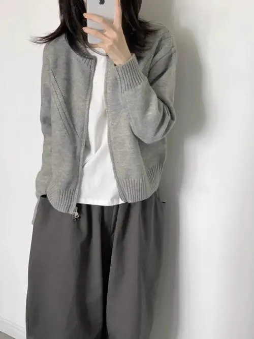 毛织外套怎么搭配