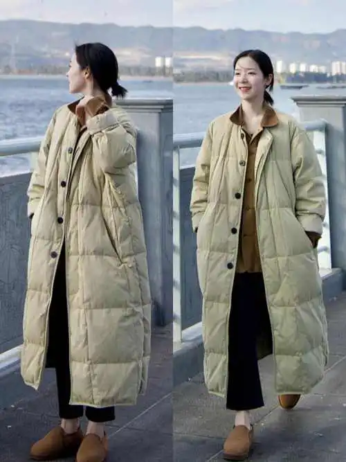 没有领的羽绒服里面怎么搭配图片大全