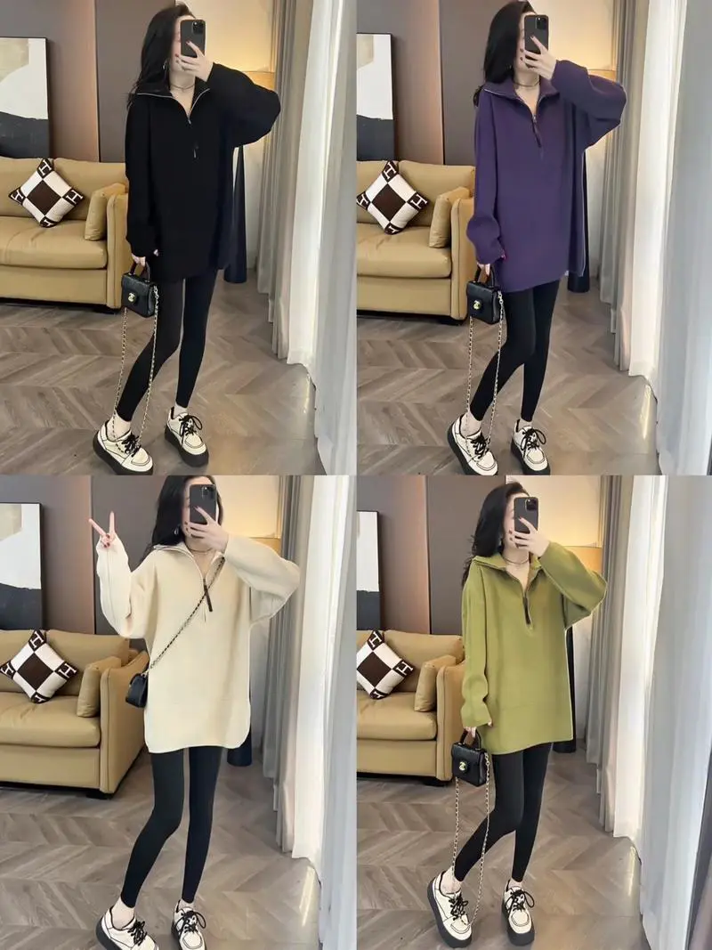 长的针织外套怎么搭配