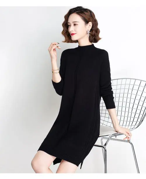 长打底的线衣怎么搭配