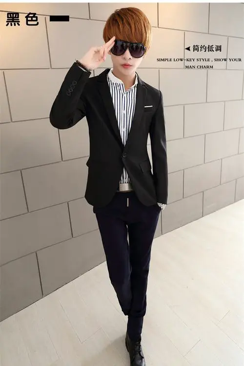 男生小西装外套怎么搭配什么裤子和鞋子好看图片
