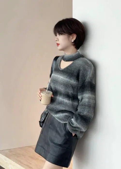 短头发女生怎么搭配衣服图片