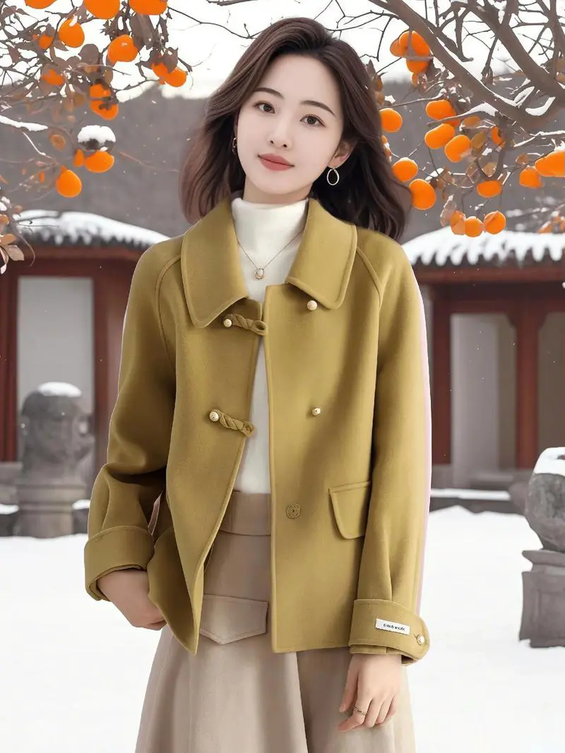 短款毛呢怎么的搭配图片大全