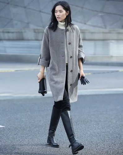 九分袖大衣怎么搭配