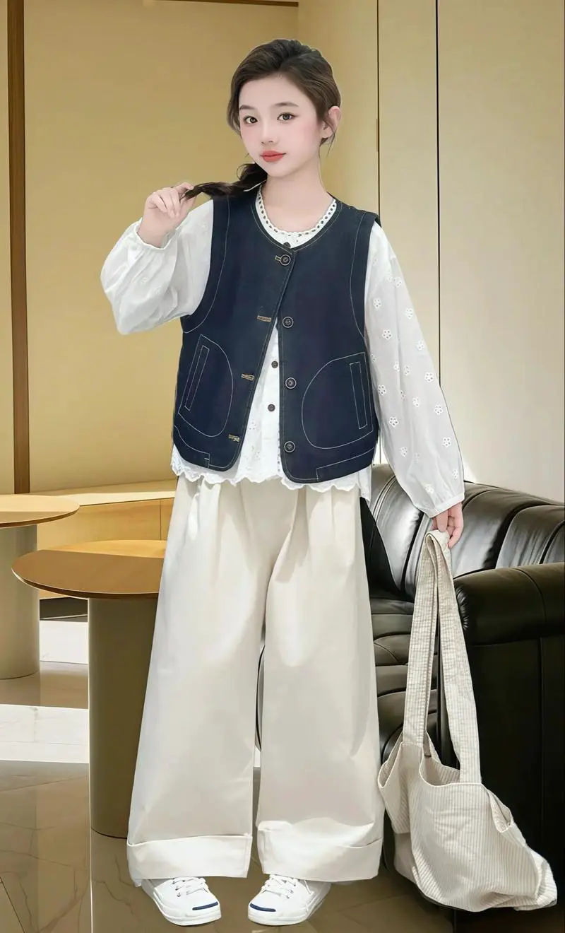 牛仔马甲怎么搭配宝宝