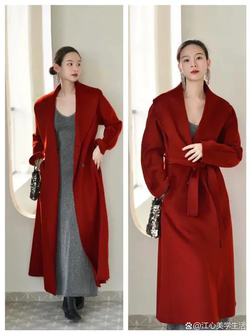 红色大衣内搭什么好看