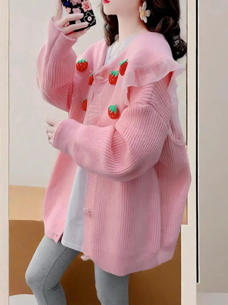 粉色韩版毛衣怎么搭配
