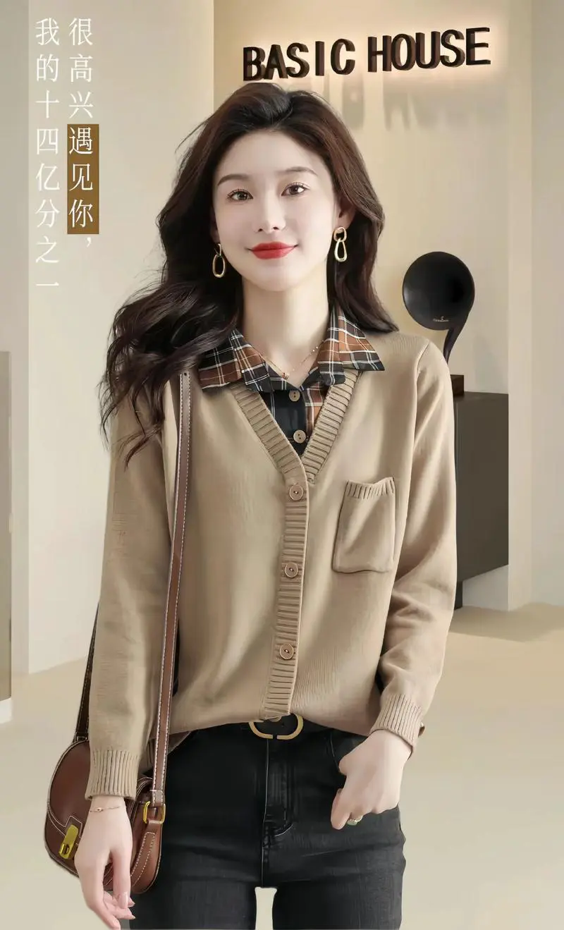 衬衫领毛衣怎么搭配