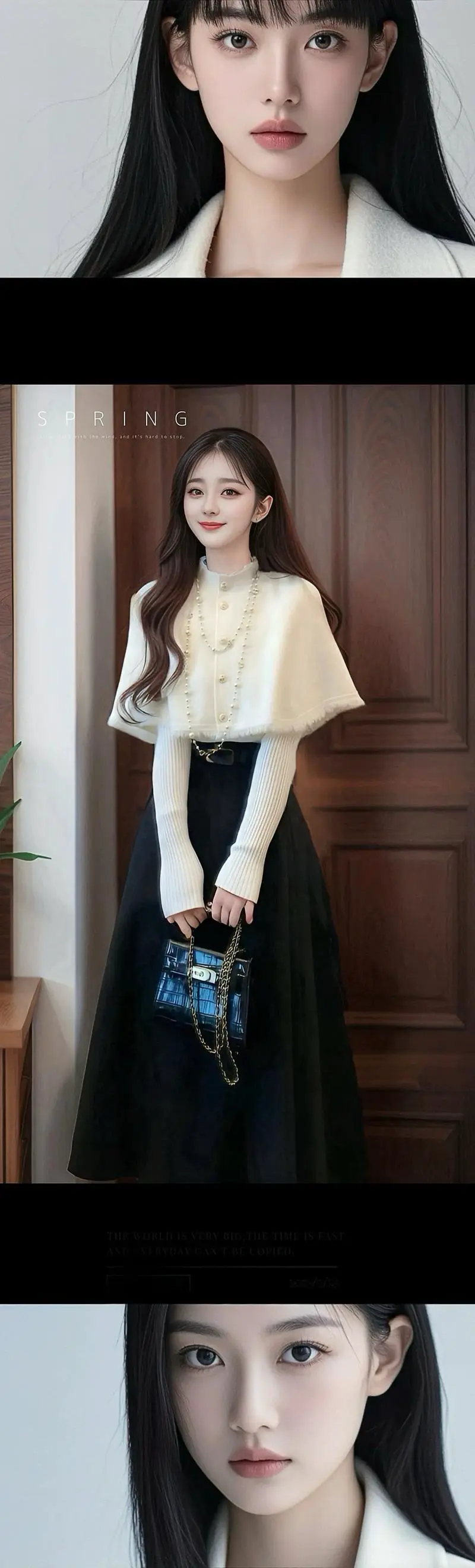 披肩毛衣怎么搭配