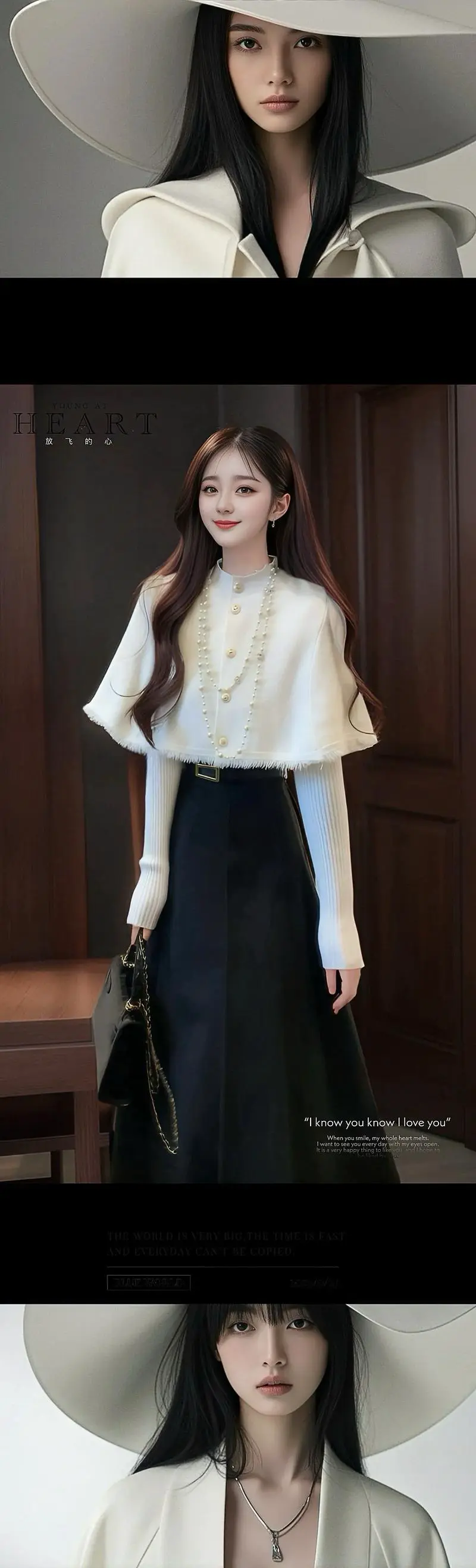 斗篷针织衫怎么搭配