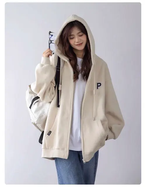 中长款女开衫卫衣怎么搭配