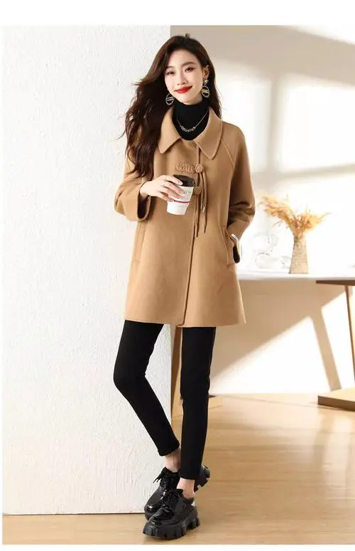 毛呢呢子大衣怎么搭配