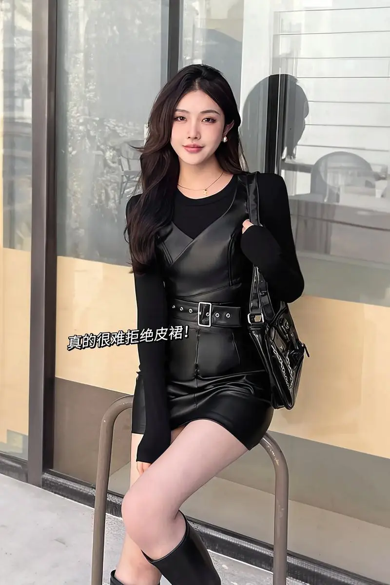 皮裙怎么搭配更好看吗