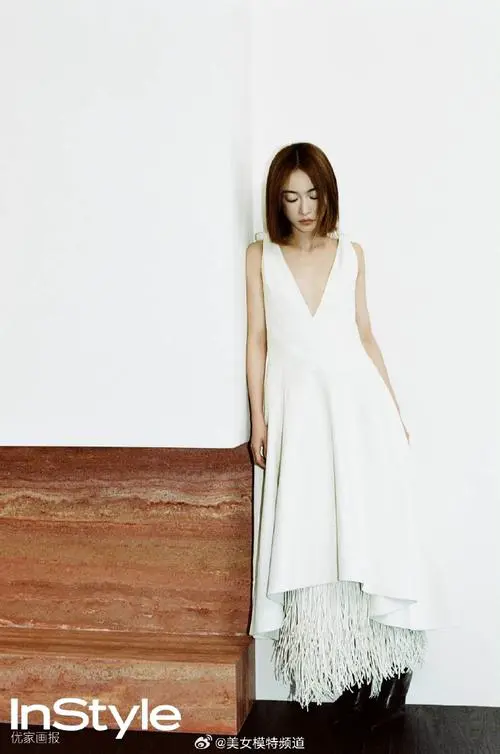 短发长裙怎么搭配图片