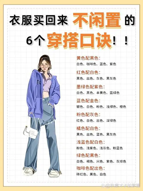 衣服怎么搭配的口诀