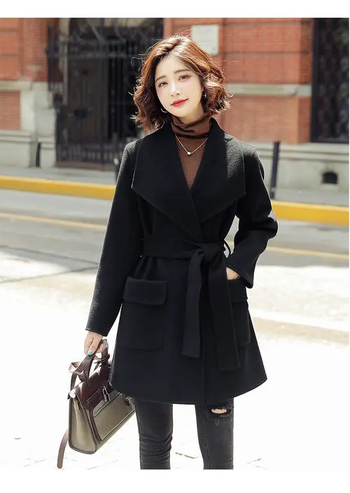 黑色长羊绒大衣怎么搭配好看吗