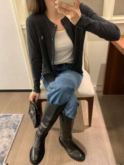 牛仔裤配什么靴子好看