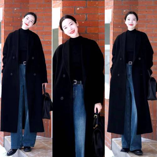 黑色外套 裤子怎么搭配衣服好看图片欣赏