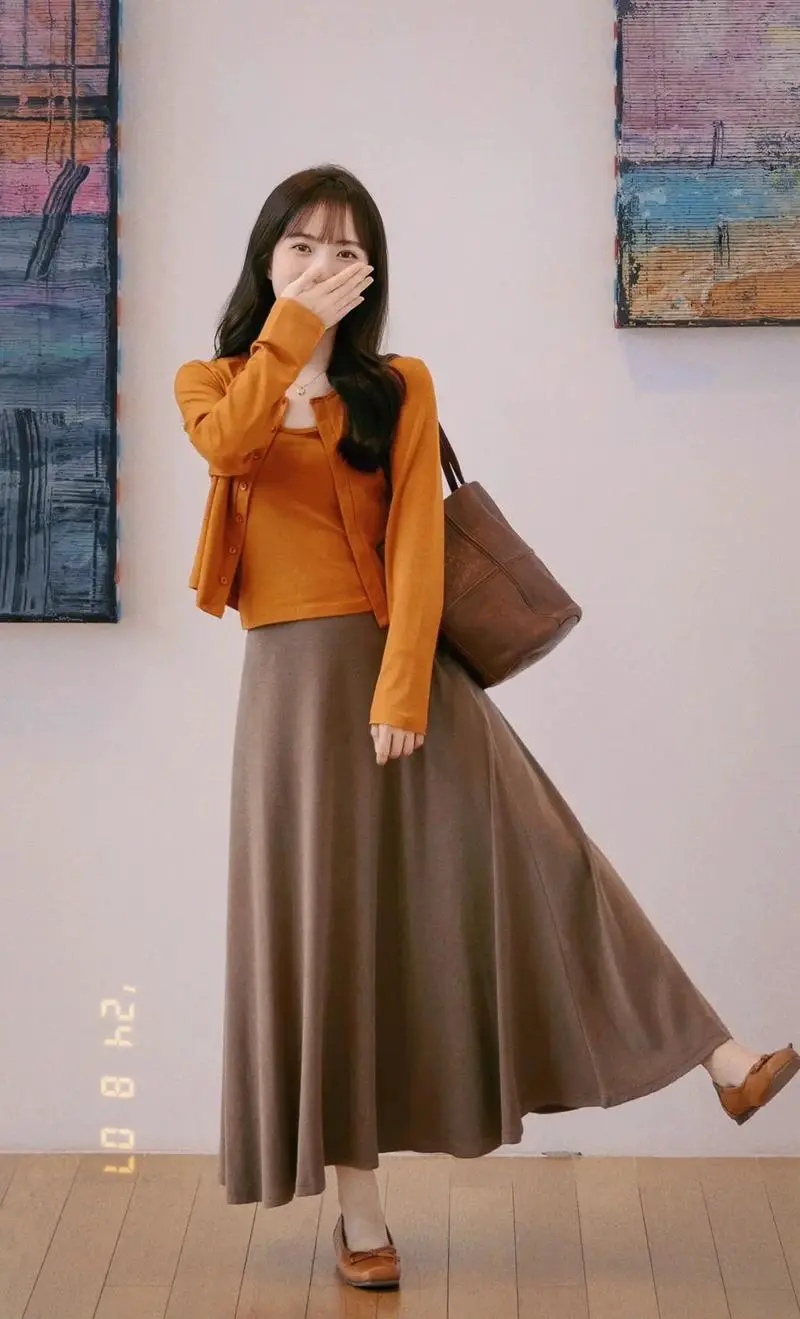 橘色上衣怎么搭配好看吗