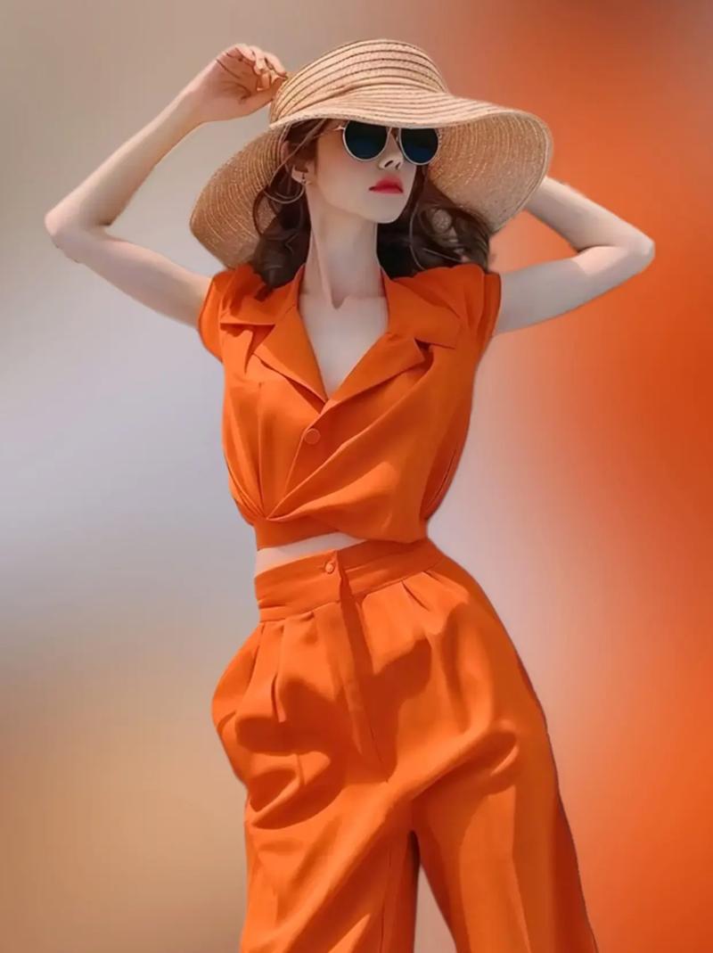 亮橘红色怎么搭配衣服