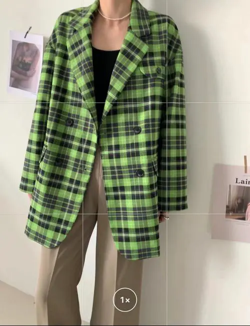 绿色格纹西装怎么搭配