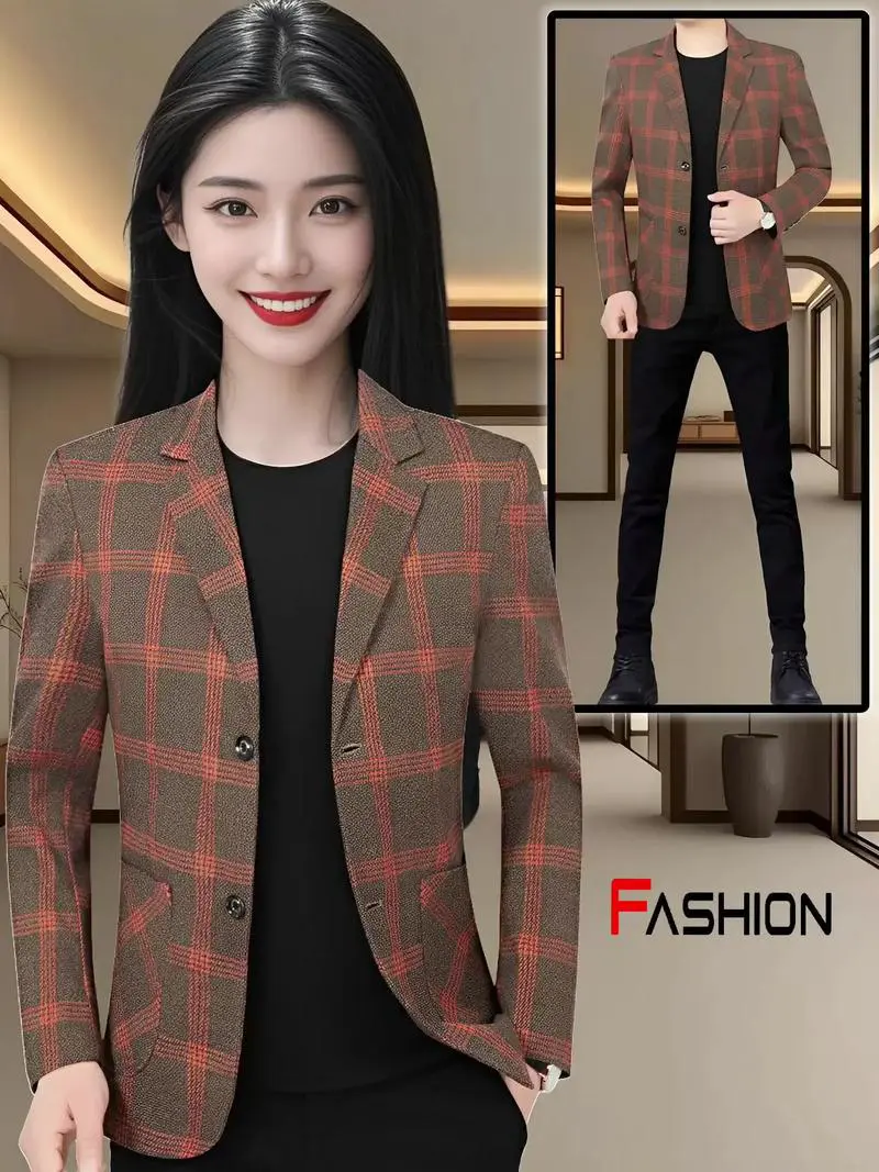 格纹西装怎么搭配图片