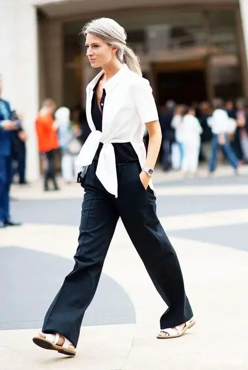 黑白的衣服怎么搭配