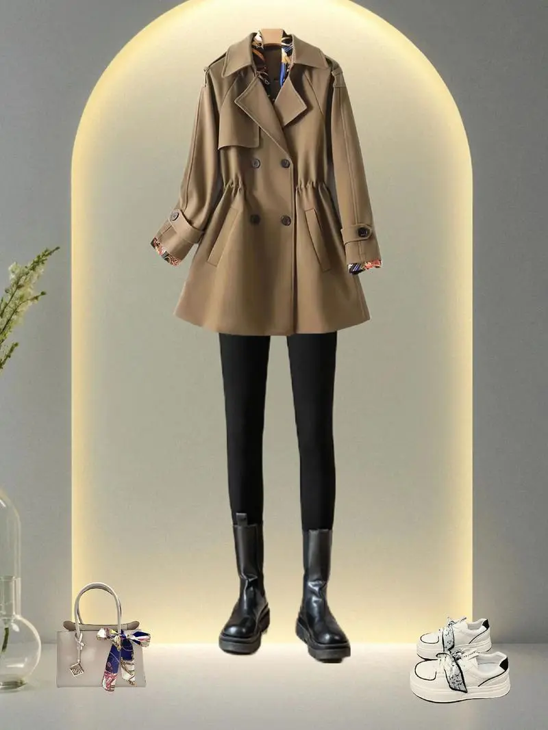 矮个子穿超长风衣怎么搭配图片