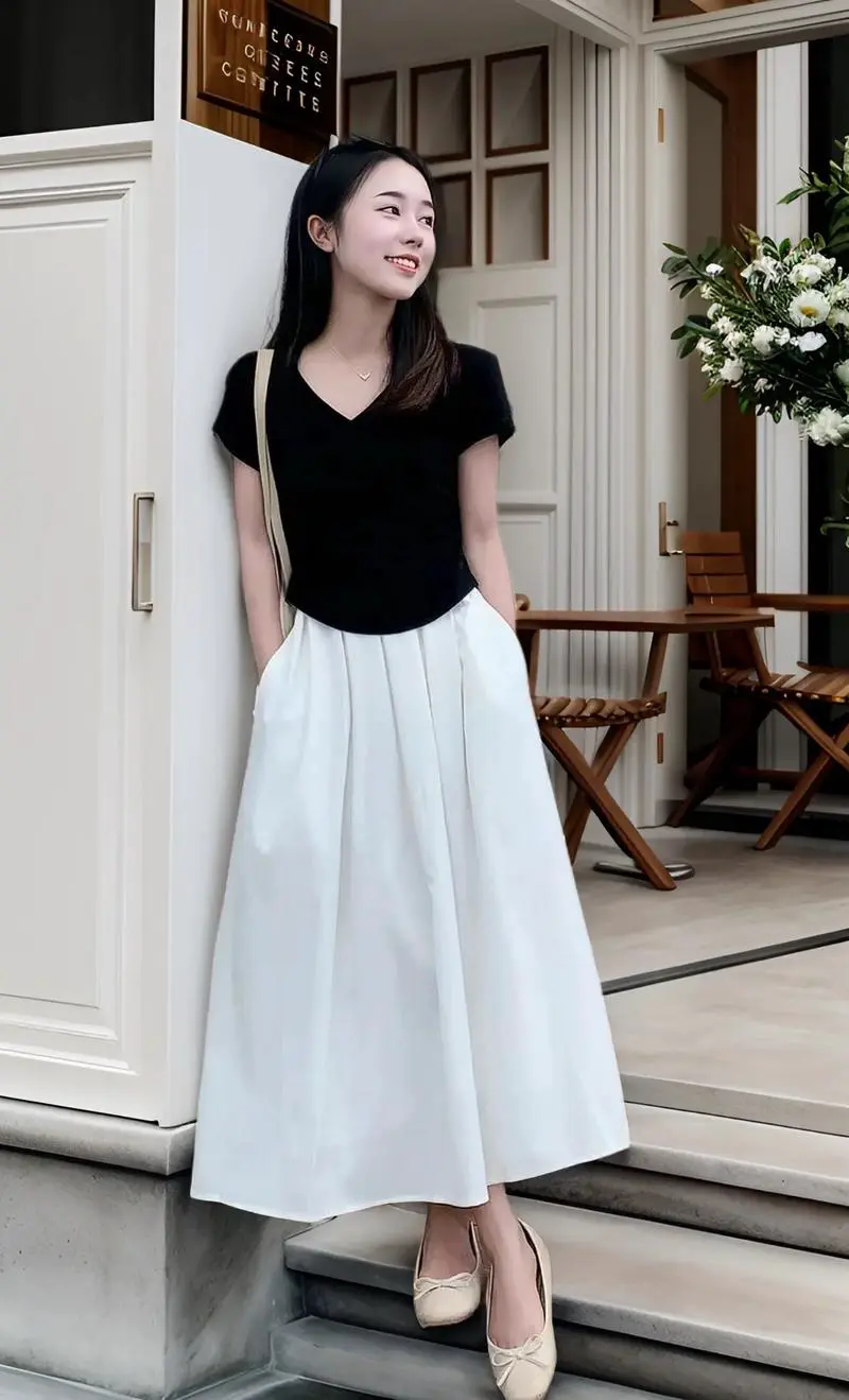 黑白的衣服怎么搭配图片