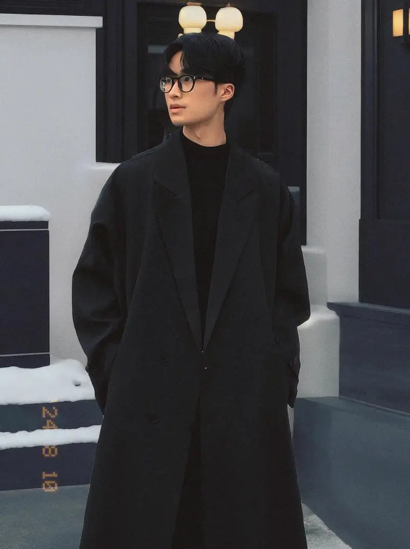 长款男士外套怎么搭配