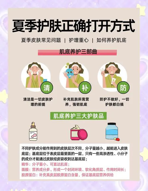 夏季怎么搭配护肤品