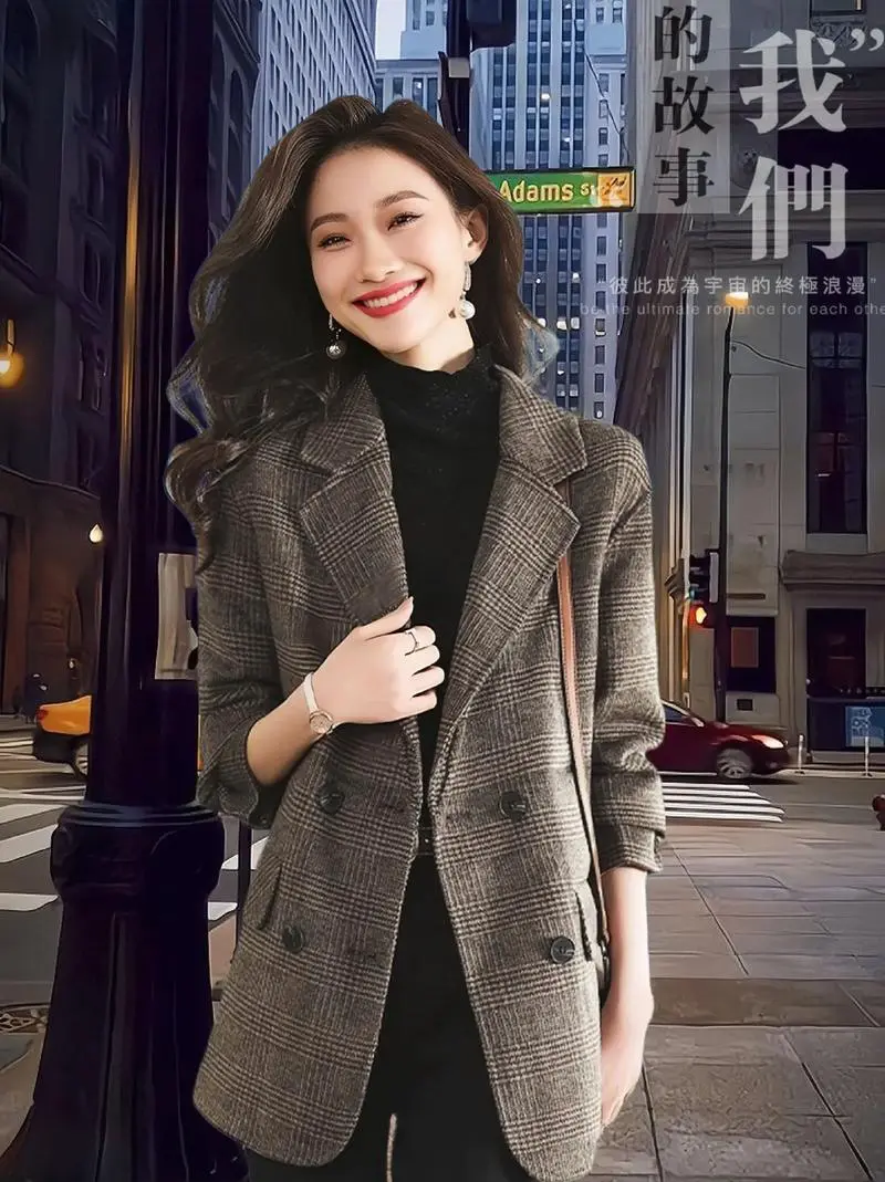 格纹西装怎么搭配图片大全