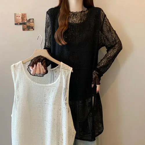 黑色蕾丝背心怎么搭配