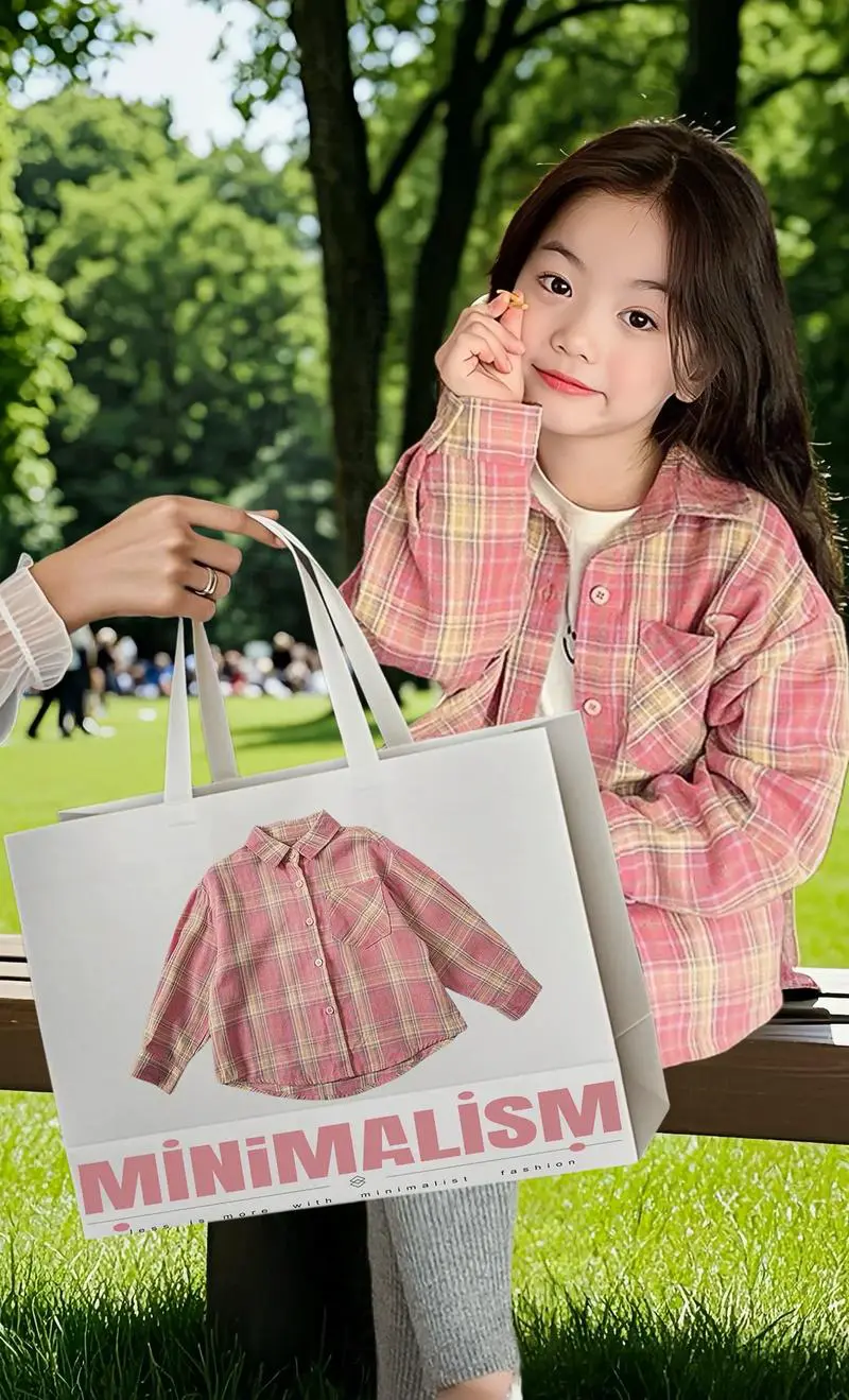 粉色方格衬衫怎么搭配图片欣赏