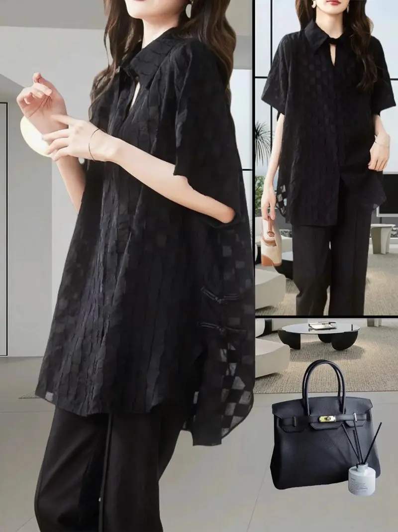 黑色长版衬衫怎么搭配什么外套