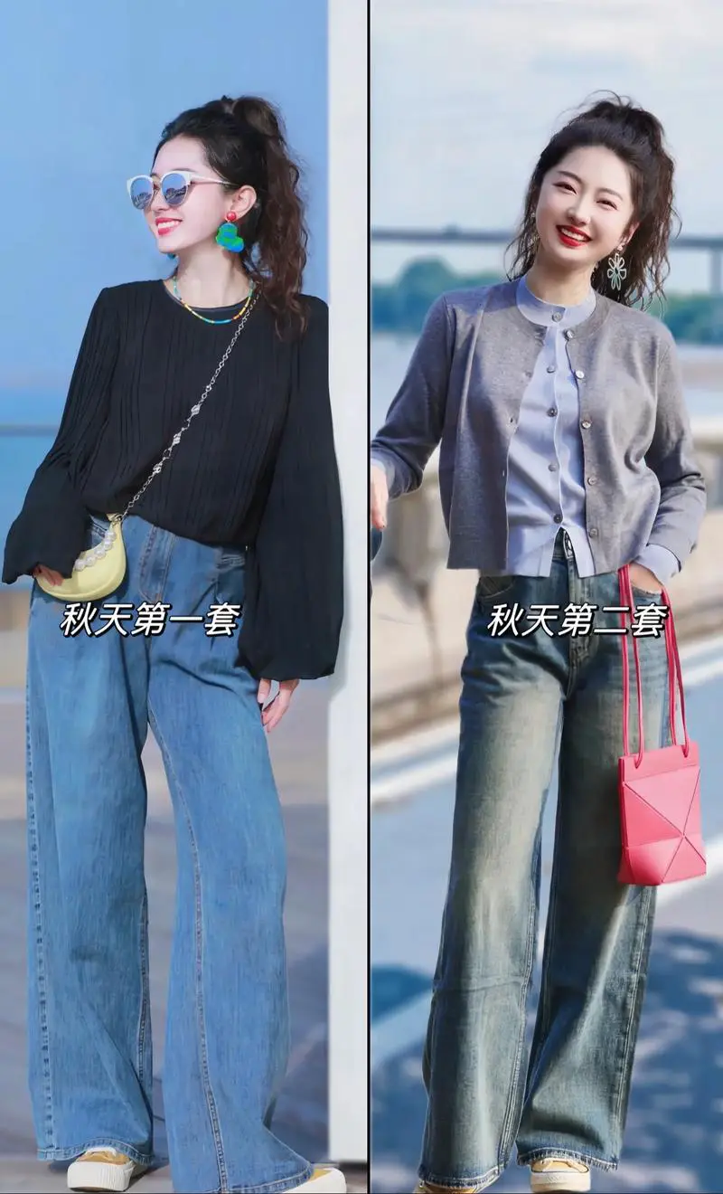 紫色灰色蓝色怎么搭配衣服图片女生