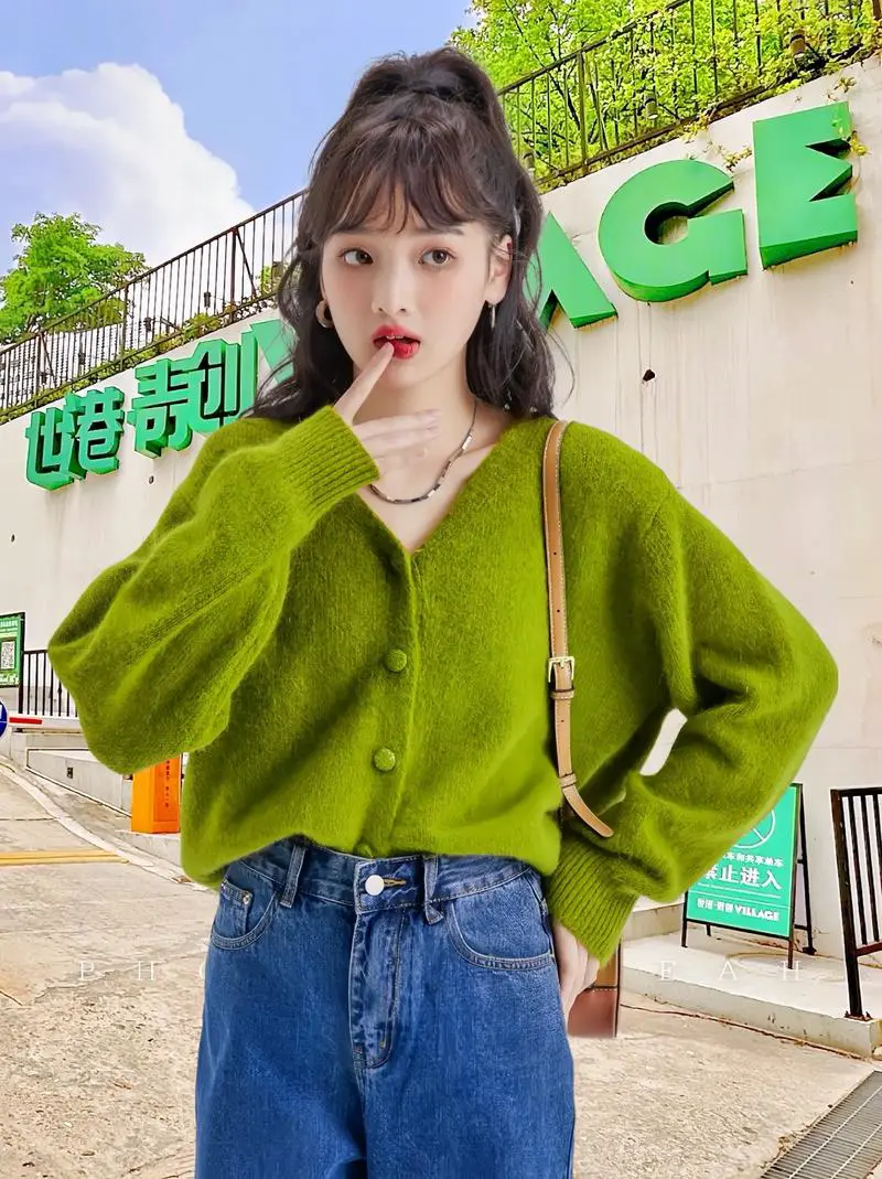 绿色韩版外套怎么搭配图片