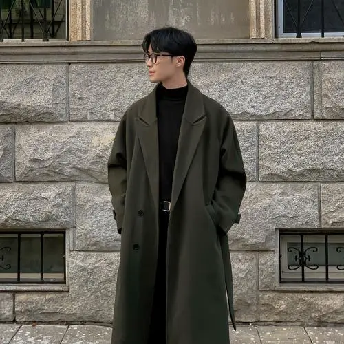 男装冬季风衣怎么搭配图片大全