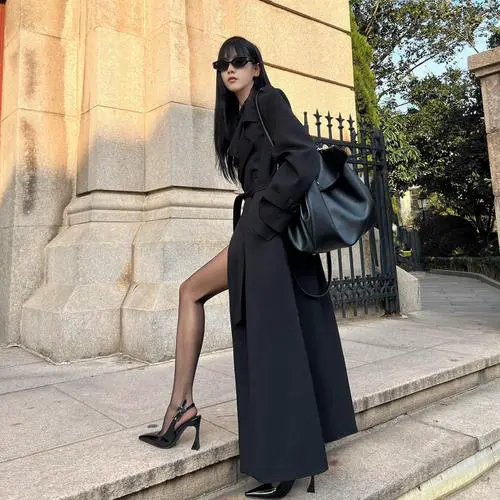 矮个子穿超长风衣怎么搭配