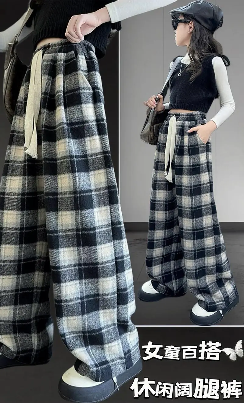 大格子裤怎么搭配图片