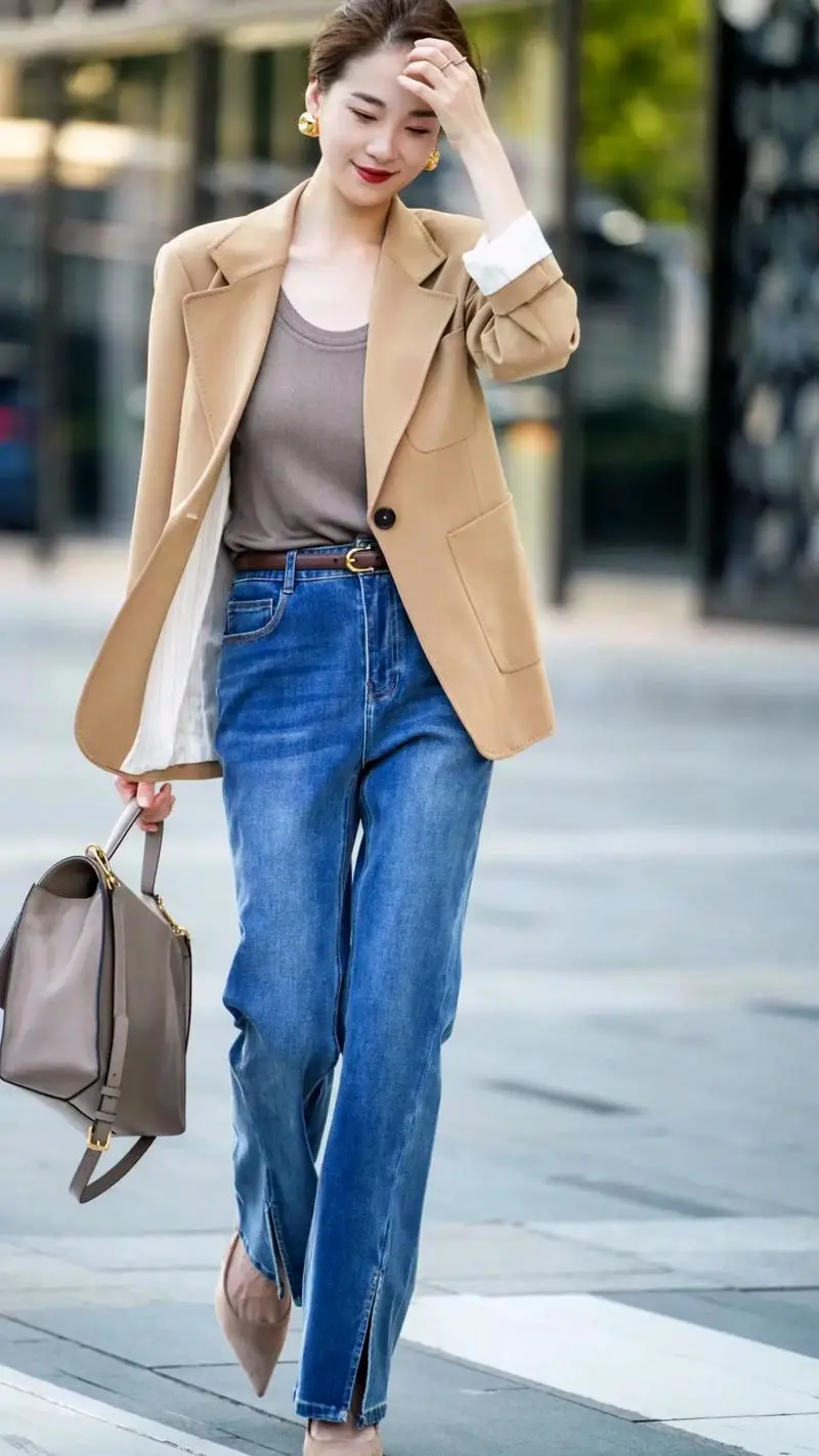 西装女生外套怎么搭配衣服