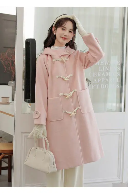 粉红色妮子外套怎么搭配衣服好看