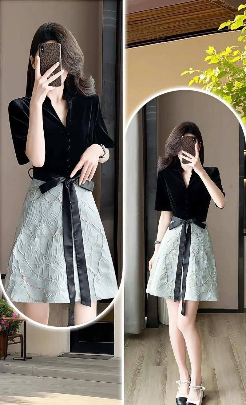 耦合色连衣裙怎么搭配