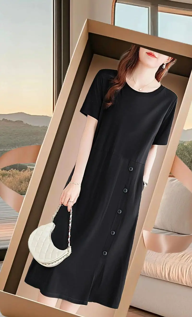 a字连衣裙裙怎么搭配上衣图片