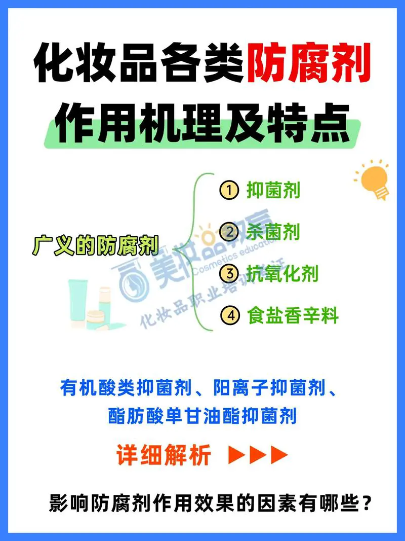 最新化妆品防腐剂的法规