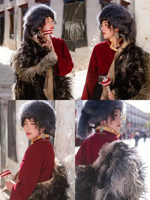 藏装短发怎么搭配图片大全