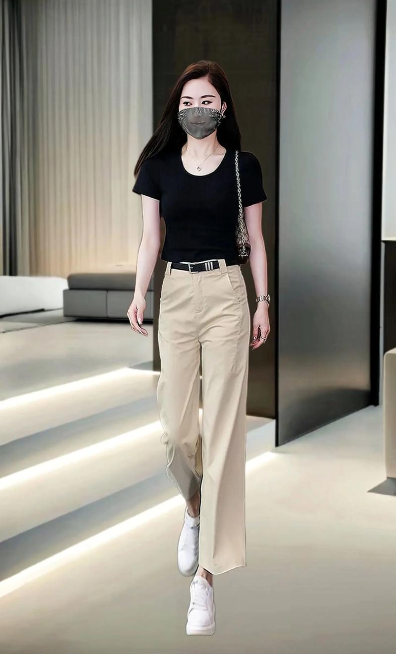 款腿裤怎么搭配鞋子图片欣赏